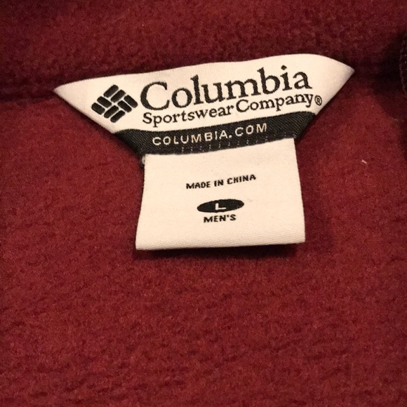 Columbia Red Fleece Vest - Picture 3 of 4